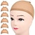 baratos Acessórios e utensílios-Bonés de peruca de meia marrom claro de 6 peças bonés de peruca elástica de náilon para mulheres