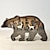 voordelige Patio-decoratie-houten dier wolf standbeeld creativiteit wolf totem kantoor huis versieren ambachten noorden bos elanden bruine beer ornamenten