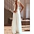cheap Wedding Dresses-Beach Wedding Dresses A-Line V Neck Sleeveless Floor Length Chiffon Bridal Gowns With Appliques Split Front 2024