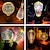preiswerte LED-Leuchtdraht-Glühbirnen-6 Stück, 3 Stück, 1 Stück, 3D-Feuerwerk-Glühbirne, St64-LED-Lampe, 5 W, E27, E26, RGB-Fee, Sternglanz, Dekor-Glühbirne, Party-Glühbirne, Buntglas-Glühbirne, AC220V, AC120V