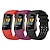 baratos Pulseiras de relógio Fitbit-3 Pças. Pulseiras de Relógio para Fitbit Charge 5 Silicone Substituição Alça Macio Respirável Pulseira Esportiva Pulseira