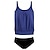 cheap Tankinis-Women&#039;s Swimwear Tankini 2 Piece Swimsuit Slim Solid Color Blue Black Purple Padded Vest Strap Bathing Suits New Casual Sports / Padded Bras