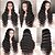 cheap Human Hair Full Lace Wigs-100% Human Hair Full Lace Wig Brazilian Hair Deep Wave Wig with Baby Hair &amp;amp; 130% Density with Bleached Knots Women&#039;s Wig