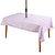 baratos Toalhas de Mesa-toalha de mesa retangular para exterior toalha de mesa de poliéster à prova de derramamento com orifício de guarda-chuva com zíper para mesas externas de pátio