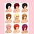 abordables Perruques de qualité supérieure-perruques bouclées avec des bandes pour les femmes noires perruque afro bouclée ombre marron perruques naturelles cheveux noir quotidien pelucheux tissage cosplay perruques rose facile ensemble