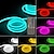 cheap LED Strip Lights-RGB Waterproof LED Flexible Neon Rope Strip Light app Music Sync Work with Alexa Google Assistant for party Décor 3~10m 9.8~32.8ft DC12V