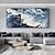tanie Pejzaże-Ręczny Ręcznie wykonane Hang-Malowane obraz olejny Ręcznie malowane Poziomy panoramiczny Abstrakcja Krajobraz Nowoczesny Realistyczne Zwinięte płótna