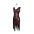 cheap Historical &amp; Vintage Costumes-Roaring 20s 1920s Cocktail Dress Vintage Dress Flapper Dress Dress Outfits Prom Dress Christmas Party Dress The Great Gatsby Charleston Plus Size Women&#039;s Sequins Tassel Fringe V Neck Normal Christmas