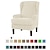 preiswerte Wingback Stuhl Cover-Ohrensesselbezug Stretch-Sofabezug elastischer Couchbezug mit T-Kissenbezug einfarbig einfarbig weich strapazierfähig