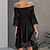 cheap Party Dresses-Women&#039;s Party Dress Lace Dress Cocktail Dress Midi Dress Black Pure Color Half Sleeve Summer Spring Fall Lace Fashion Off Shoulder Birthday Wedding Guest Vacation 2023 S M L XL XXL