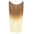 tanie Rozszerzenia syntetyczne-24 cale 50 gramów 100 gramów syntetyczne przedłużanie włosów stopniowy kolor brązowy szary blond ciąg halo przedłużanie treski