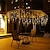 abordables Guirlandes lumineuses à brancher-3.5m 5m guirlande de noël lumières de rideau 96leds 216leds rideaux de glaçon lumières 220v guirlandes de fées noël nouvel an centre commercial intérieur décoration extérieure prise ue