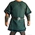 cheap Historical &amp; Vintage Costumes-Warrior Punk &amp; Gothic Medieval Renaissance 17th Century Blouse / Shirt Men&#039;s Costume Wine / Green / Black Vintage Cosplay Party