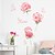voordelige Decoratiestickers-70x55 cm romantische rode rozen muurstickers slaapkamer woonkamer verwijderbare pre-geplakt pvc woondecoratie muurtattoo 1 st