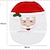 abordables Decoraciones navideñas-Santa muñeco de nieve ciervo espíritu asiento del inodoro cubierta de baño alfombra con toalla de papel cubierta para regalo de navidad año nuevo decoraciones para el hogar