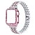 cheap Apple Watch Bands-1 pcs Smart Watch Band for Apple iWatch Series 8 7 6 5 4 3 2 1 SE Stainless Steel Smartwatch Strap Luxury Bling Diamond SmartWatch Band with Case Jewelry Bracelet Replacement  Wristband / 1PC