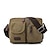 cheap Messenger Bags-Men&#039;s Unisex Messenger Bag Canvas Daily Outdoor Black Army Green Khaki Coffee