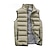cheap Men&#039;s Downs &amp; Parkas-Men&#039;s Windbreaker Running Vest Gilet Quilted Full Zip Sleeveless Outerwear Casual Athleisure Winter Thermal Warm Waterproof Breathable Fitness Gym Workout Running Sportswear Activewear Solid Colored
