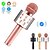 olcso Mikrofonok-Wireless karaoke Microphone Speaker Condenser  Noise Reduction Karaoke Mic Recorder HIFI Stereo Speaker Portable Handheld Singing Player for KTV Party