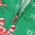 billige Pysjamas-Jul Pyjamas Familiestil Rådyr Julemønster Julegaver Trykt mønster Grå Grønn Marineblå Langermet Aktiv Matchende antrekk / Sport / Høst / Vår / Fritid