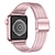 voordelige Apple Watch-bandjes-1 pcs Slimme horlogeband voor Apple  iWatch Series 7 / SE / 6/5/4/3/2/1 38/40/41mm 42/44/45mm Roestvrij staal Smartwatch Band Zakelijke band Metalband Vervanging Polsbandje