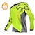 billige Trøjer til mænd-21Grams Herre Alpin Jersey Langærmet Vinter Cykel Toppe med 3 baglommer Hold Varm Fleecefoer Vindtæt Åndbart Sort Grøn Gul Spandex Sport Tøj