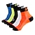 cheap Cycling Socks-Compression Socks Athletic Sports Socks Crew Socks Cycling Socks Men&#039;s Football / Soccer Cycling / Bike Breathable Wearable 1 Pair Winter Solid Color Chinlon Black White Orange M L XL
