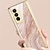 abordables Carcasas Samsung-teléfono Funda Para Samsung galaxia Z Fold 5 Z Fold 3 Funda de Cuerpo Entero Cromado Antipolvo Mármol Vidrio Templado