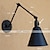preiswerte Schwenkarm-Lampen-50cm Wandleuchte LED Industrie Nostalgie Persönlichkeit Loft schwarz Regenschirm Abschnitt Doppelwandlampe Augenschutz, Schwinge, Mini Style110-120v / 220-240v 60w