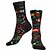 cheap Cycling Socks-Men&#039;s Women&#039;s Socks Bike Socks Sports Socks Road Bike Mountain Bike MTB Bike / Cycling Breathable Soft Comfortable 1 Pair Letter &amp; Number Cotton Black Red S M L