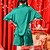 hesapli Kadın Pijamaları-Kadın&#039;s Nefes Alabilir Hediye Pijamalar Setler Ev Noel Parti Kulüp Temel Elastik Bel Şanslı Kedi Saten sıcak Moda Çin Stili Yumuşak Gömlek Şortlar Sonbahar Bahar Yaz Klapa Yarım Kol Kısa pantolon