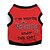 preiswerte Hundekleidung-Katze Hund T-shirt Welpenkleidung Buchstabe &amp; Nummer Hundekleidung Welpenkleidung Hunde-Outfits Rot Kostüm für Mädchen und Jungen Hund Baumwolle XS S M L