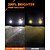זול מנורות ערפל לרכב-2 יחידות Sealight מכונית LED אורות ערפל H13 H11 9006 נורות תאורה 4000 lm 18 W 6000-6500 k 8 עבור אוניברסלי כל השנים