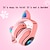 cheap On-ear &amp; Over-ear Headphones-L400 LED Flash Cute Cat Ears Headphone With Microphone Bluetooth Earphone Over-Ear Wireless Music Gaming Player Over-Ear Wireless Headset