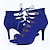 abordables Zapatos de baile latino-Mujer Zapatos de Baile Latino Salón Botas de Baile Baile en línea Fiesta Rendimiento Entrenamiento Tacones Alto Con Cordón Un Color Tacón alto delgado Cremallera Cordones Negro Azul
