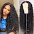 cheap Human Hair Lace Front Wigs-Lace Front Wigs Human Hair 4x4 Deep Wave Wig Human Hair 150% Density Brazilian Deep Wave Wigs 12-30 Inch Deep Curly Human Hair Wigs for Black Women  Pre Plucked With Baby Hair