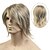 Χαμηλού Κόστους Ανδρικές περούκες-Συνθετικές Περούκες Ίσιο Ίσια Με αφέλειες Περούκα Κοντό Ξανθό Συνθετικά μαλλιά Ανδρικά Πλευρικό μέρος Ξανθό StrongBeauty