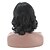 お買い得  最高品質ウィッグ-人工毛ウィッグ ウェーブ ウェーブ かつら ミディアム ブラック 合成 女性用 ブラック