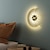 cheap Indoor Wall Lights-1-Light 41cm Wall Light LED Novelty Clock Design Indoor Wall Lights Nordic Style Living Room Bedroom Bedside Lamp 110-120V 220-240V