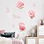 voordelige Decoratiestickers-70x55 cm romantische rode rozen muurstickers slaapkamer woonkamer verwijderbare pre-geplakt pvc woondecoratie muurtattoo 1 st