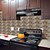 voordelige Decoratiestickers-Europese retro camouflage spar zelfklevende tegel stickers keuken fornuis water en olie proof stickers huis diy renovatie muurstickers