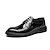 baratos Sapatos Oxford para Homem-Homens Oxfords Sapatos Derby Bullock Shoes Sapatos de vestir Sapatos de ponta de asa Negócio Formais Casamento Festas &amp; Noite Couro Ecológico Com Cadarço Preto Branco Primavera Outono