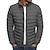 저렴한 남성 다운 &amp; 파카-남성용 패딩 레귤러 코트 레귤러 핏 재킷 솔리드 컬러 코튼 패딩 가을 겨울 라이트 다운 재킷 패션 슬림 다운 방풍 재킷
