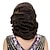 abordables Accessoires et plus-Cosplay Perruques de Cosplay Femme Coupe Asymétrique Frange latérale 19 pouce Fibre synthétique Vague de doigt Noir Marron Adulte Perruque d&#039;anime