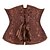 billige Historiske og vintagekostumer-Rokoko Punk &amp; Gotisk Middelalderkostumer Steampunk Overbryst Korset Lingeri Bustier Bodyshaper Dame 14 Plastikknogler Bryllup Bryllupsgæst Korset