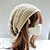 abordables Gorros de lana-Mujer Sombrero Gorro / Slouchy Portátil Resistente al Viento Comodidad Exterior Hogar Calle De Punto Color puro