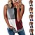 cheap Basic Women&#039;s Tops-spring  summer women‘s clothing color matching printed sleeveless top pullover  vest tank