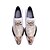 tanie Buty z metalowym czubkiem męskie-Mężczyźni oksfordy sukienka buty błyszcząca skóra wężowa zwierzęce wzornictwo skórzane szpiczaste metalowe toe szpilki w stylu vintage ślub klub balowy modne buty,