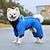 levne Oblečky pro psy-zimní kabátek pro psy s légou D-kroužek nepromokavý reflexní kostým bunda pro štěňata bunda pro psy odolná proti větru zimní oblečení s podšívkou z bavlny pro malé střední psy oblečení (xl, modrá)