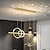abordables Suspension-100cm 4 lumières dimmable cluster design led pendentif lumière métal style artistique nouveauté finitions peintes style nordique salle à manger chambre lumières 110-240v